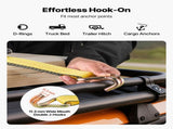 Ratchet Straps, 50.8 mm x 9.1 m, Heavy Duty Tie Down Straps with Double J Hook, 4536 kg Break V952-SJGJLD2X3010VZ6IN001V0
