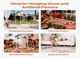 Wedding Flower Stand, 10PCS 60cm Column Flower Stand, Floral Stands with Metal Laminate, Gold V952-HLHJLFT10J60IFM47001V0