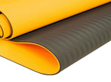 Powertrain TPE Yoga Exercise Mat Home Gym Pilates Fitness 8mm Thick in Orange YM-TPE-DHG-OR