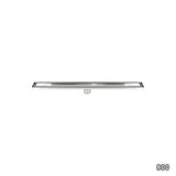 800mm Tile Insert Shower Bathroom Stainless Steel Grate Drain w/Centre outlet Floor Waste V63-832761