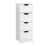 Artiss 4 Chest of Drawers - LEESA White FURNI-P-CAB-4D-WH