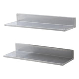 24" x 8.6" Stainless Steel Wall Mounted Shelf Kitchen Restaurant Shelving V767-VVR-BGSCTTLL86242HBE0V0