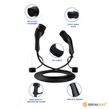 EV Charging Cable - Type 2 to Type 2 3.6kw 16A/20A Single Phase - Electric Car V238-SUPDZ-40489173647440