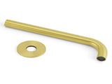 Brushed Gold Round 250mm Spout For Bathroom Tub Wall Mounted Water Filler Outlet V1233-SP60525BG