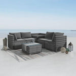 6PCS Outdoor Modular Lounge Sofa Coogee-Grey V264-OTF-508S-LGR