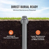 19.1 mm Flexible Electrical Conduit, 30.5 m, PVC Liquid-Tight Conduit Non-Metallic with 5 Straight V952-PVCYMDQDG34IIP87TV0