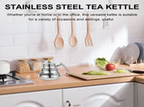 Stainless Steel Metal Water Kettle with Handle and Built-in Filter, Teapot for Home Brewing V1366-AZ2-W-20443