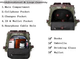 Women's Anti Theft Backpack Waterproof PU Leather Casual Daypack for School Work Shopping Travel, V1237-ZY-924-164