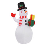 1.5m Inflatable Christmas Snowman Colorful Light Windproof Rope Automatic Blow Up Snowman for V1294-YM0706-3115230076114