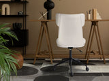 Office Desk Chair - PU Leather Home Office Swivel Chair Computer Seat WHITE V274-FT-VOC-005BK-WH