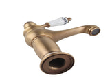 Floral Pattern Single Handle Mixer Tap Cold/Hot Water Faucet for Bathroom Basin Sink V1294-YM0727-JY07252-02