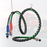 12FT Semi Truck Air Lines Kit with 2PCS Glad Hands, 3-in-1 Air Hoses & 7 Way ABS Electric Power V952-BKCKQRGTJSHY5A7TGV9
