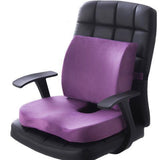 Seat Cushion Lumbar Support Set Polyester Comfortable Chair Cushion for Office Home Flannelette Set V1294-YM0716-3116220009014