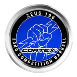 CORTEX ZEUS100 7ft 20kg Olympic Barbell with Aluminum Collars V420-CXBB-ZEUS100-AC