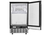 Undercounter Built-in Ice Maker, 80 Lbs/Day Under Counter Ice Maker Machine with Reversible Door V952-SNQRSZBJ80LBQY0EFV3