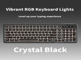 Tri-Mode Wireless Mechanical Keyboard, Bluetooth 5.0/2.4G/USB-C, 96% Layout RGB Backlit Keyboard, V1197-BG-042608