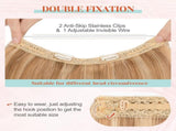 Halo Hair Extensions Real Human Hair 16 Inch Halo Extensions for Women 100% Human Hair Invisible V1188-WTJ-SJH-1558