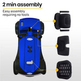 EQUIPMED Electric Mobility Scooter For Elderly Motorized Riding Older Adults Aid Portable E-Scooter V219-AGCMSCEMQA3BL