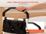 Bed Rail for Elderly, Bedside Assist Rails with Supporting Leg and PU Handrail, Adjustable Height V952-TBZCCBSTBZCBPSMCX001V0