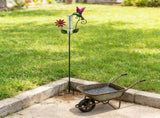 Metal Rain Gauge 35.43 Inch With Stake, Decorative Branch Glass Rain Measuring Cup, Outdoor Water V1369-AZ3-W-15183