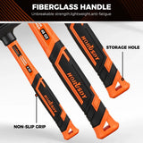 HORUSDY 4PCS Dead Blow Hammer Set Steel Shot Non-Slip Grip Carpentry & Tile V465-88092