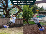Tree Climbing Swing Rope Hanging Tree Swing, PP/PE, Anti-Slip Discs, Outdoor Adventure Gift. V1232-PSQQ-002