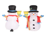 4 FT Christmas Inflatables Snowman Tall Christmas Inflatable Snowman Outdoor Decorations Courtyard V1294-YM0901-3115230112912