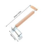 Beige Clip on Wooden Rolling Pin for Easy Dough Rolling and Dumpling Preparation V1369-AZ3-W-20587