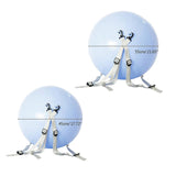 Blue Rebound Yoga Ball with Adjustable Shoulder Belt & Pump 55cm Inflatable Exercise Ball for Core V1308-DSZKI-2151-2