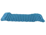 Camping Sleeping Pad Mat Foot Press Inflatable Cushion Mattress for Tent Hiking TravelPeacock Blue V1294-YM0718-3117200188114