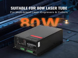 CO2 Laser Power Supply, 80W, Power Supply for 80W Laser Tube, Constant Current Protection, Open V952-EYHTJGGDY80WQ8UO8V7