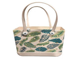 Women Storage EVA Handbag Hole Design Beach Casual Bag for Outdoor Sport Shopping Traveling Leaves V1294-YM0716-3117220162711