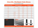 Knockout Punch Set, 12.7 to 50.8mm SLUG-Buster Ratchet Knockout Set, Ratchet Wrench Knockouts Punch V952-JLBSDKQ245CME5VDO001V0