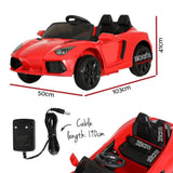 Rigo Kids Electric Ride On Car Ferrari-Inspired Toy Cars Remote 12V Red RCAR-SPORTS-RD