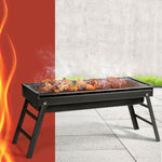 Grillz BBQ Grill Charcoal Smoker Foldable BBQ-SMOKER-DRAWER