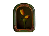 French Vintage Picture Frame Carving Flower Elegant Victorian Resin High Clarity Glass Wall Hanging V1263-JX-2599