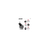 5 Pack Universal Office Chair Casters, Quiet and Abrasion Resistant Office Chair Replacement Wheels, V1237-ZY-528-010