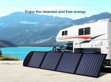 160W 160Watt Folding Solar Panel Blanket Mat Flexible Mono Power Camping RV USB 12V V201-W13272356