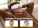 Livemor Eye Massager with Heat & Vibration 180&deg Foldable Electric Eye Heat Mask with Bluetooth EYE-MASSAGE-01-WH
