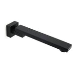 Matte Black Square Bathtub Faucet 180&deg Swivel Water Spout Outlet Basin Watermark V1233-SP604BL