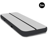Powertrain Airtrack 20cm Thick 3m x 1m Inflatable Gymnastics Tumbling Mat Air Track - Black IFM-0301-GYBK