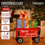 Christabelle Christmas Cart Display Candy Cane Presents LED Lights Indoor Outdoor Front Yard De 112_MHA610
