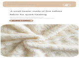 Pink 180*200cm Thickened Double-Sided Plush Waffle Weave Throw Blanket - Anti-Static Taffeta Velvet V888-ELOSUNG50786