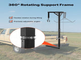 Truck Hitch Game Hoist, 300 lbs Load Capacity, Hunting Deer Hoist with 2-inch Receiver, 360-Degree V952-KCSSLSHL300L2ACZE001V0