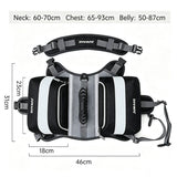 JUMAHE Dog Backpack Harness, Adjustable Dog Saddle Bag with Reflective Strips, Waterproof Oxford Pet V1188-MS-909-008