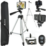 Phone Tripod Black, Mobile Camera Stand & Selfie Stick with Adjustable Height V1237-ZY-506-0180