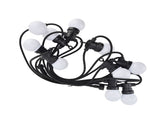 G50 Bulb String Light 5M 10LED White Globe Bulb Decorative Lamp for Outdoor Courtyard Garden Warm V1294-YM0901-3119210130712