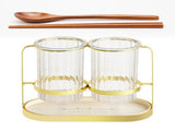 Chopsticks Drying Holder Iron PET Transparent Chopsticks Drying Caddy for Spoons Kitchen Platinum V1294-YM0512-3118220266211