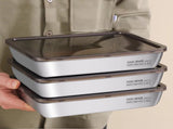 Large Stainless Steel Food Containers, Stainless Steel Dumpling Box, Rectangle Food Storage Box, V1189-WXFWAL-20260319-00575
