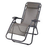 Gardeon Zero Gravity Chair Folding Outdoor Recliner Adjustable Sun Lounge Camping Beige FF-ZGC-BE